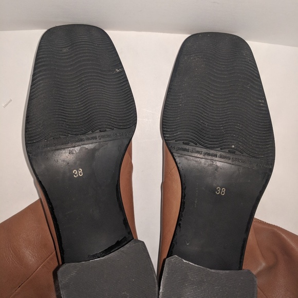 Italian Leather Boots Back Zipper - Picture 9 of 9